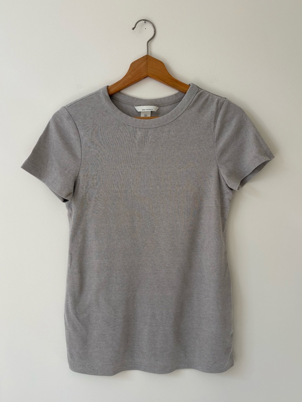 🤰 Maternity H&M Short Sleeve Crew Neck Tee - Light Gray